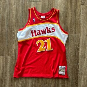 Professionally Stitched Mitchell & Ness Dominique Wilkins Atlanta Hawks Jersey
